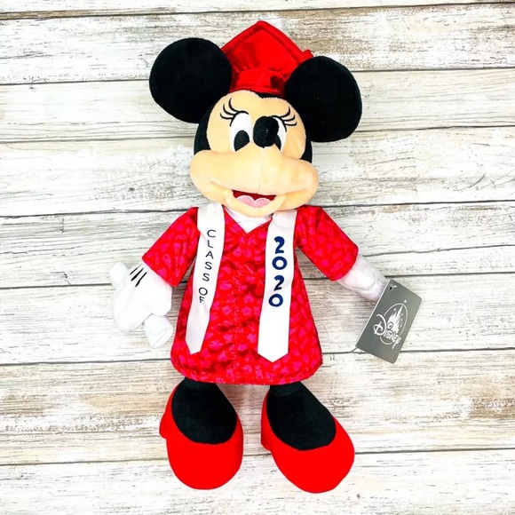 Disney Other - Disney Parks Minnie Mouse Graduation Class 2020 11 in. Plush New with Tags